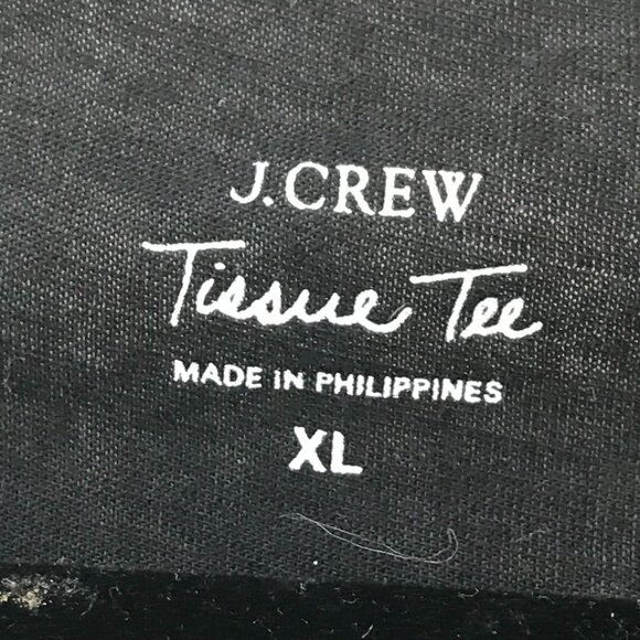 J. Crew black tissue tee size XL - Picture 2 of 4